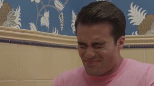 man poops and doesn't realize there's no toilet paper