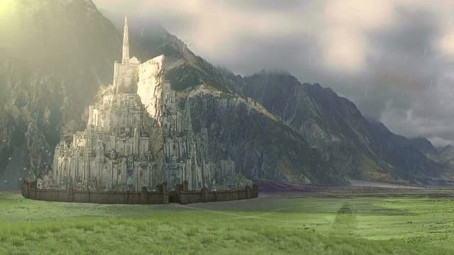 LOTR - Lord of the Rings Music & Ambience - Гондор - Morning Rain and Thunder at Minas Tirith