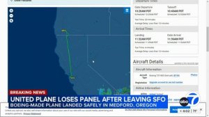 United plane apparently loses external panel mid-flight after taking off from SFO, officials say