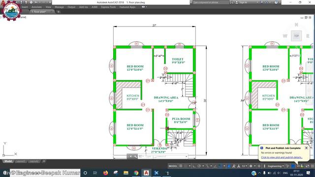 27 X 36 House Plan | Number of Rooms | Number of Columns | Construction Cost | Ghar ka Naksha смотреть онлайн