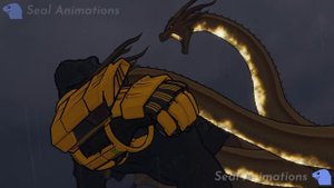 King Ghidorah vs Kong and Rodan | Animation (Part 8/9)