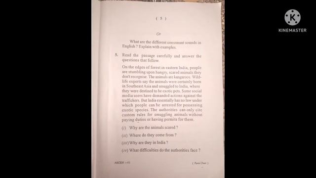 Previous year Question paper// Berhampur University// AECC -Communicative English