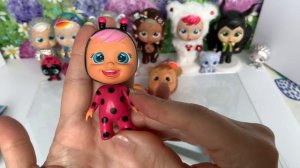 BRAND NEW!! Cry Babies Magic Tears Keychains!!!! Lady 🐞 Pandy 🐼 Lea 🐆 Unboxing and collectors revie