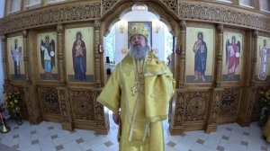 Проповедь епископа Максима в Успенском храме города Чаплыгина