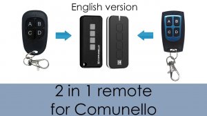 2 in 1 remote for Comunello