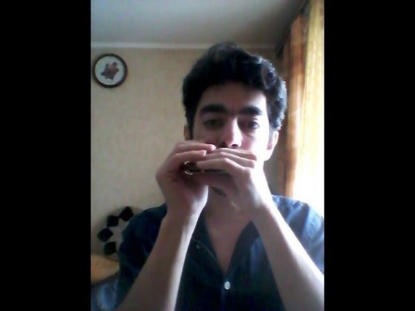 #губная_гармошка #harmonica Imitating Cajun fiddle on harmonica #stratocastro