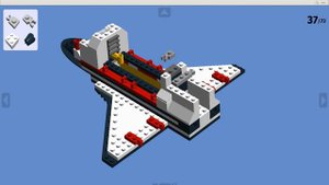 LDD LEGO 3367 Space Shuttle (Космический корабль «Шаттл»)