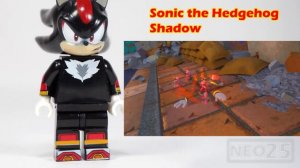 Sonic the Hedgehog Shadow Knuckles Tails Silver Super Sonic Metal Sonic Unofficial Lego Minifigures
