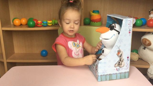 Олаф Распаковка Игрушек Холодное Сердце Фроузен Дисней Музыкальная Игрушка Фрозен