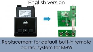 Replacement for default built-in remote control system for BMW - detailed review