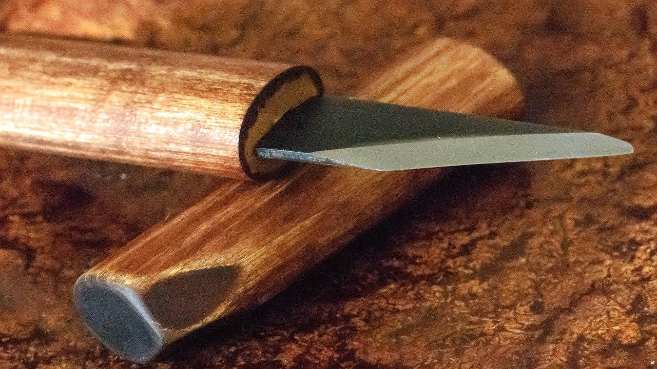 Японский нож косяк для резьбы по дереву из интернет магазина Стамескино