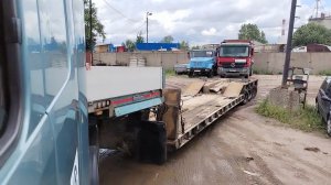 Трал с подруливающими колёсами