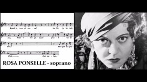 ROSA PONSELLE, mezzo:contralto? NO!