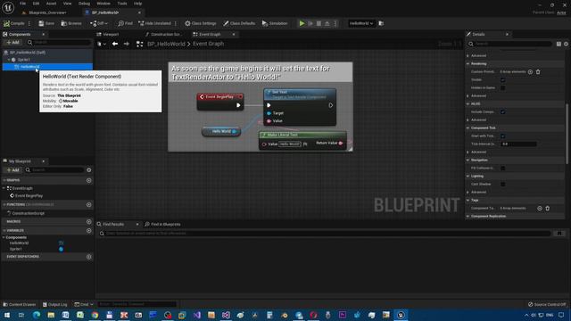 03 - Блюпринт Hello World. ОСНОВЫ BLUEPRINTS Unreal Engine 5 Александр Семенко