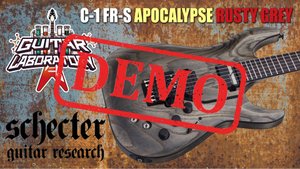 Электрогитара SCHECTER C-1 FR-S APOCALYPSE RUSTY GREY - демонстрация звучания