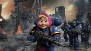 Маша и Медведь в Warhammer 40000. Ai-ролик