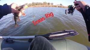 ловля окуня на ТЕХАССКУЮ оснастку.(Texas Rig)