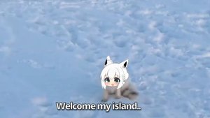 Fubuki fox want hamburger and fish _ Animal hololive