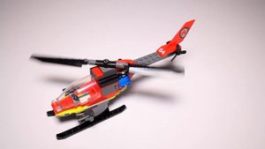 Lego City 60411 Fire Rescue Helicopter Speed Build