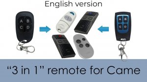 3-in-1 remote for Came