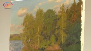 Летний пейзаж с мостиком. (Станислав Брусилов).