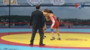 2011 Worlds Women 63kg - Elena Pirozhkova (USA) vs. Sandra Roa Velandia (COL)