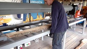 Кромкообрезной станок однопильный с направляющей планкой ПР-370Н (ширина пропила до 700мм)