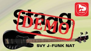 Бас-гитара STAGG SVY P-FUNK BLK - демонстрация звучания