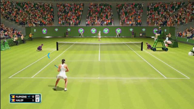 Kristen Flipkens      vs   Simona halep    | 🏆 ⚽ Wimbledon 2022  Round 2     (06/30/2022) 🎮