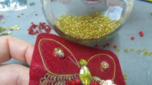 Брошь бабочка из бисера!