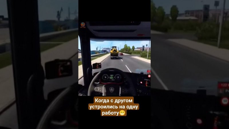 Когда устроились на одну работу #shorts #ets2 #eurotrucksimulator2 #truck #trucksimulator #ets2mods