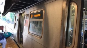 NYC Subway HD 60fps RARE: Kawasaki R160B N Train Via Brighton @ Newkirk Plaza (6/29/17)