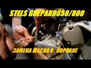 STELS GUEPARD 650,800 замена масла в коробке+замена сальника хвостовика