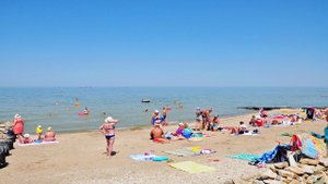 Ейск: пляж Каменка, район улицы Николаевская