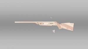 Оружие из дерева ружьё FORESTER/Wooden gun FORESTER