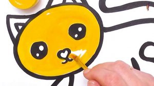 Как нарисовать котенка. Простые уроки рисования для детей. Научится рисовать несложные картинки