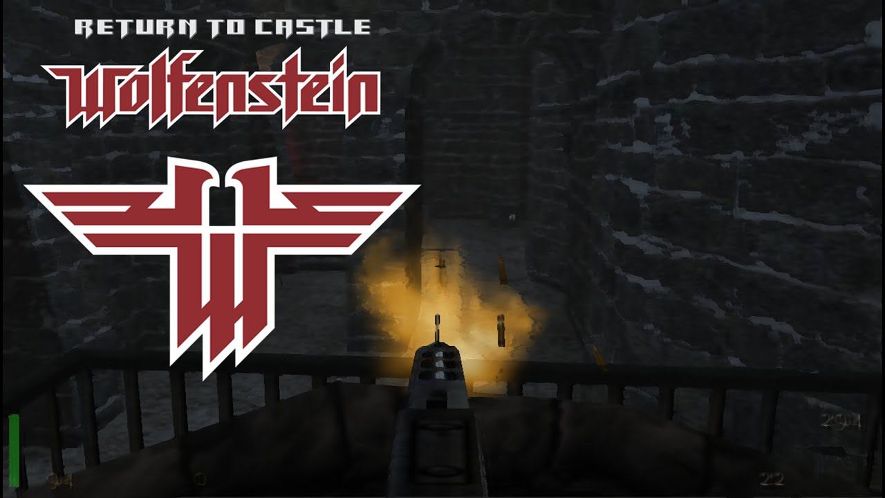 Return to Castle Wolfenstein . Прохождение  2001г. #2. "На пути к фуникулёру" . Full HD 1080