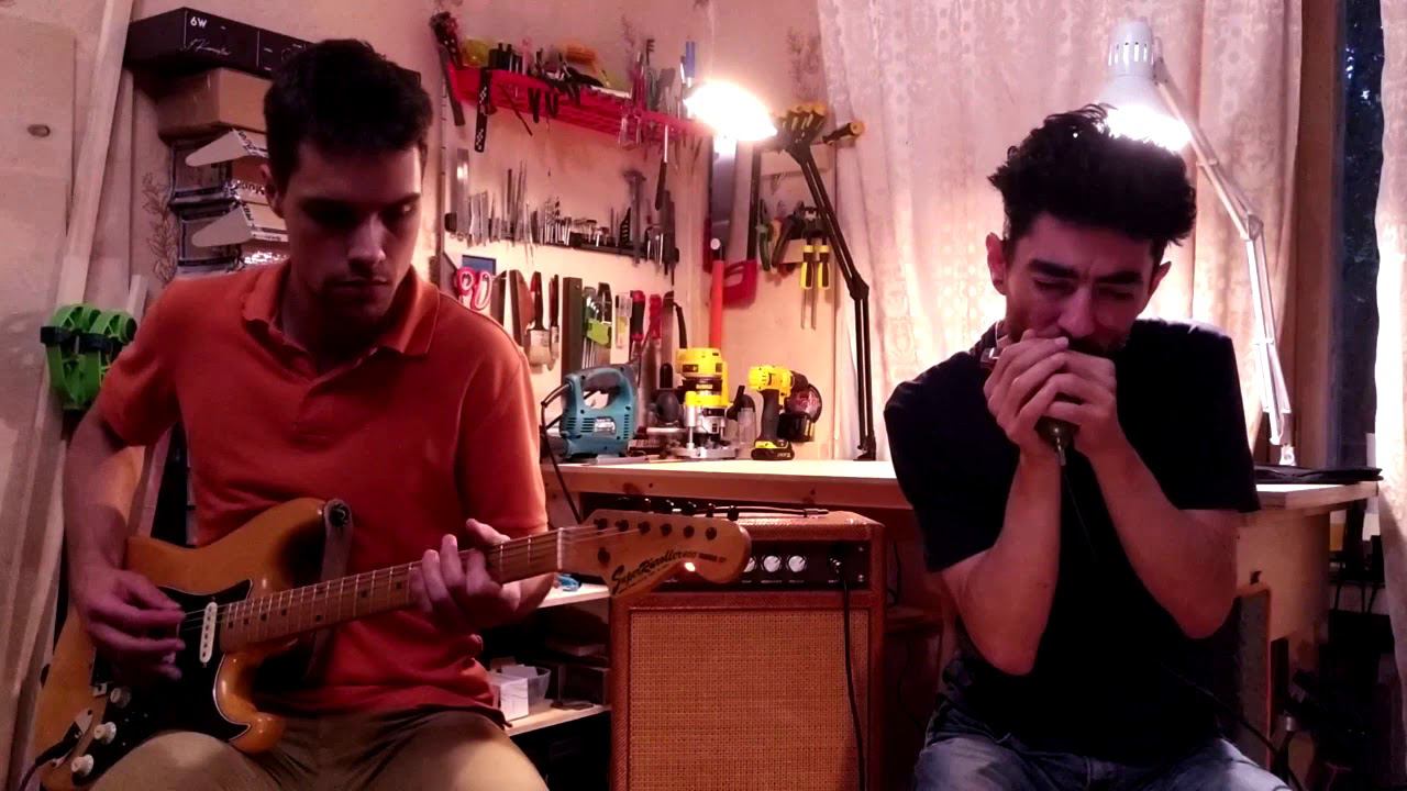 It's Too Late Brother harp jam invitation2 #stratocastro #harmonica #harp #губнаягармошка