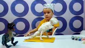 Динозавр Рекс Тираннозавр игрушка распаковка динозавр из конструктора Видео для детей Dinosaur T-RE