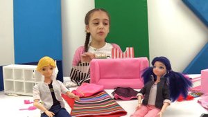 Куклы Леди Баг: Пушистый подарок для Маринетт от Адриана - видео про игры в куклы для девочек