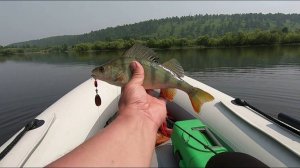 Рыбалка на окуня. Карьер на реке Олха.