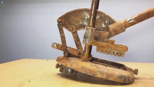 Реставрация Старинной Ржавой машины для нарезки картофеля фри