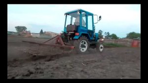 Боронование картофеля после посадки.