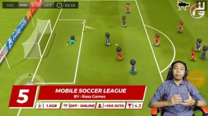 Top 10 Game Sepak Bola Offline Size Ringan Di Android 2023 | Game Sepak Bola Terbaik Offline