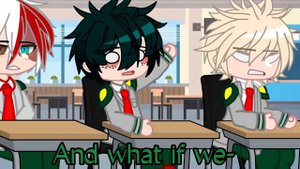 {} Bring your brother to school {} ShigaDeku siblings AU {} MHA {} late Gacha trend