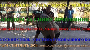 УДАРЫ В ГОРЛО , ГЛАЗА , ГОЛОВУ ... ЗАЩИПЫ И ЗАХВАТЫ ЗА МЫШЦЫ , КОЖУ , УШИ , ШЕЮ ...  СИСТЕМА РРБ .