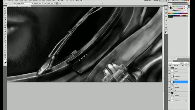 STARCRAFT 2 - Speed Painting Jim Raynor смотреть онлайн