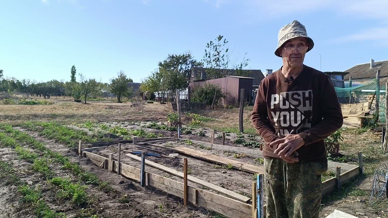 Привезли и установили окно на веранду. Купили кафель.Сделали опалубку.Убрали морковь и многое другое