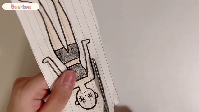 [💸paperdiy💸] Wednesday paper doll | 웬즈데이 종이인형 Barbiecolorreveal (바비담금주 asmr