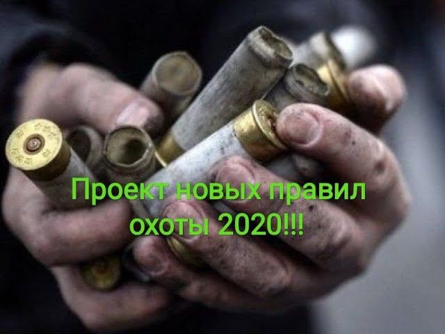 Новый проект правил охоты 2020!!! Новые правила охоты!!! Правила охоты 2020!!!